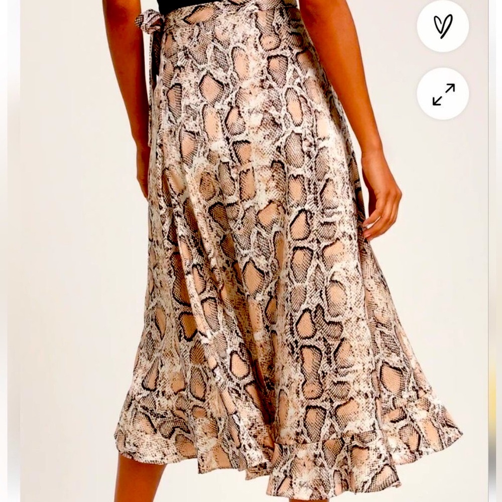 Lulus Animal Print skirt size XL - Picture 3 of 7